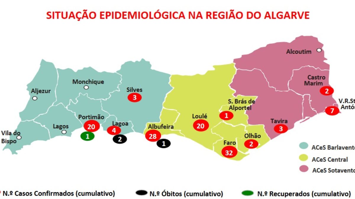 Mapa do Algarve - Espírito Viajante