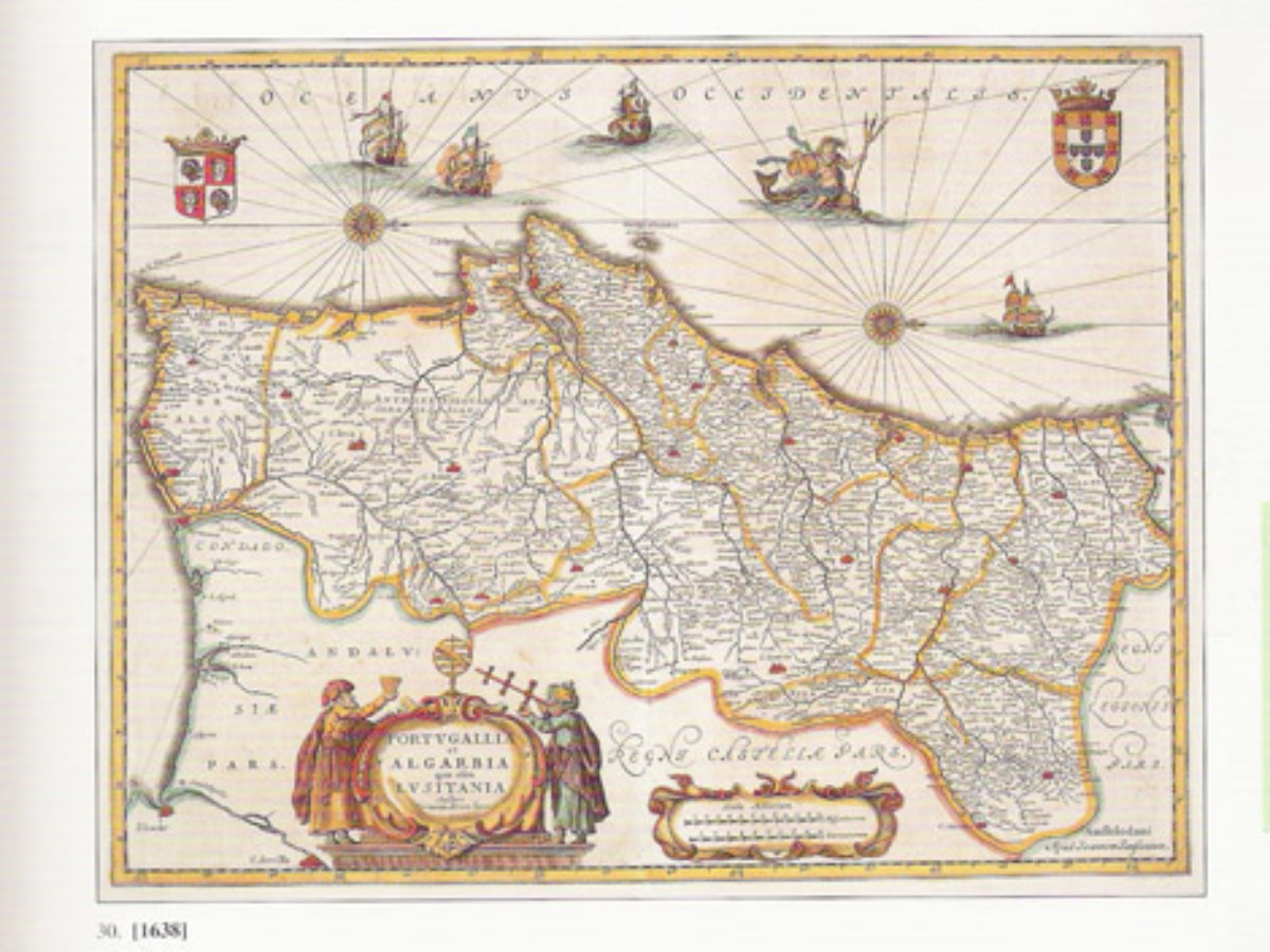 Mapa dos reinos de Portugal e do Algarve (gravura